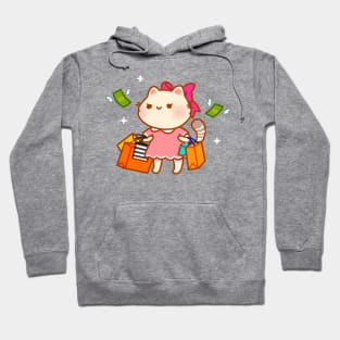 Retail Therapy Cat Shopping Hoodie